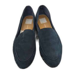 Dolce Vita Suede Loafer Snake Print Trim Gray size 10 Comfort Casual Minimalist